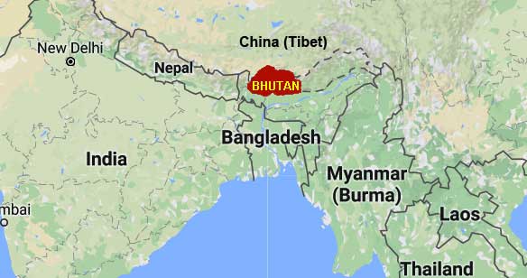  Bhutan Location- Teem Travel Bhutan